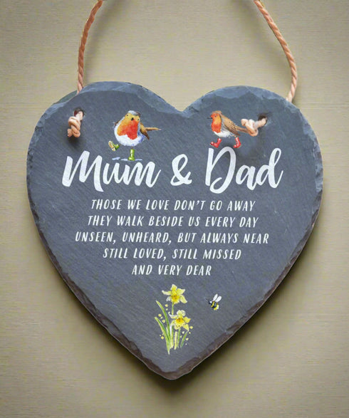 Mum & Dad Slate Heart